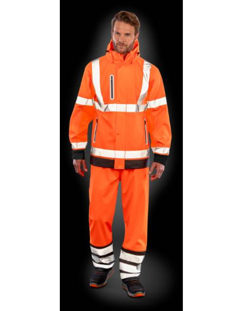 Pantaloni de siguranță impermeabili cu elemente reflectorizante